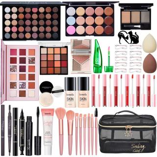 Kit de maquiagem CHAFFUL All in One para mulheres com base e muito mais