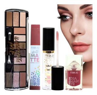 Kit De Maquiagem Make Coleção Pink 21
