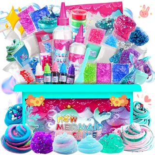 Kit de Slime ZOnFRTO Mini Sonho Sereia para Crianças 6-12