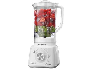 Liquidificador Mondial Turbo Power L-99-WG com Filtro 3 Velocidades 500W Branco e Cinza