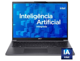 Notebook Acer Aspire 16 A16-71M-55H0 Intel Core Ultra 5 com IA Integrada 115U 16GB RAM 512GB SSD 16" Windows 11