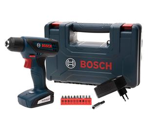 Parafusadeira Furadeira Bosch GSR 1000 Smart 12V Com 10 bits, 1 Carregador e Maleta