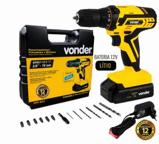 Parafusadeira Furadeira Vonder Bateria 12v Bivolt Pfv012i