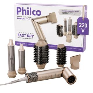 Secador de Cabelos Philco 4 em 1 Dobrável Motor BLDC PSC3500 220V