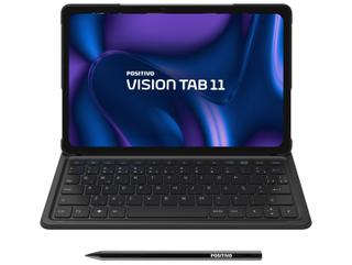 Tablet Positivo Vision Tab com Caneta e Capa com Teclado 4GB RAM 128GB 11" Android 16 UniSOC T606 Octa-Core Wi-Fi 4G