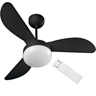 Ventilador de Teto Ventisol Fênix Black Inverter Controle Remoto, 6 Velocidades - Bivolt