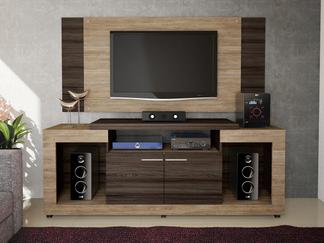 Rack para TV até 55” 2 Portas com Painel 