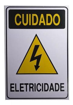 Imagem de 10 - Placa Perigo Quadro Eletricidade - Atacado