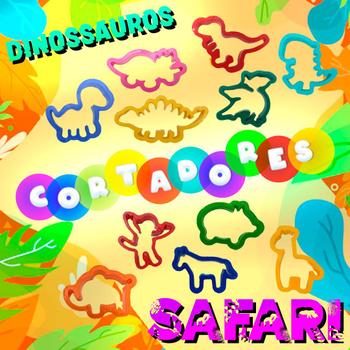 Imagem de 1000 Cortador de Massinha Dinossauro Safari Forminha Molde Para Kit Festa