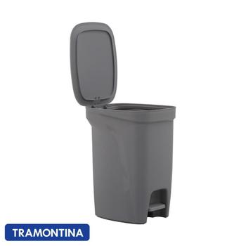 Imagem de 2 Lixeira Tramontina Cozinha Escritório c/ Porta Sacos 10 Lt