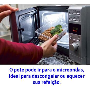 Imagem de 25 Un Pote Descartável 250/500/750/1000ml Freezer Microondas Marmita Fitness