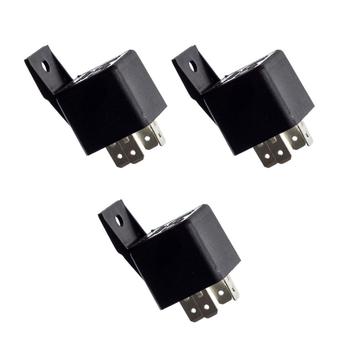 Imagem de 3 Rêle Auxiliar 4 Pinos 12v 40a Com Suporte Universal Buzina Vidro Elétrico Veículo Gm Vw Ford Fiat Mbb Troller Renault