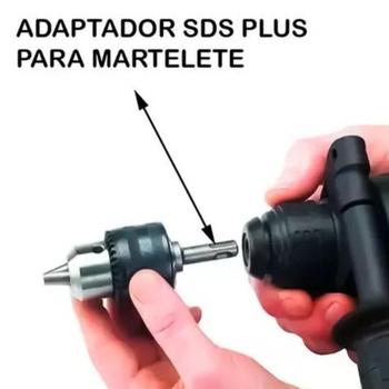 Imagem de Adaptador Sds Plus Para Mandril Rosca 1/2 Polegada 5x Peças