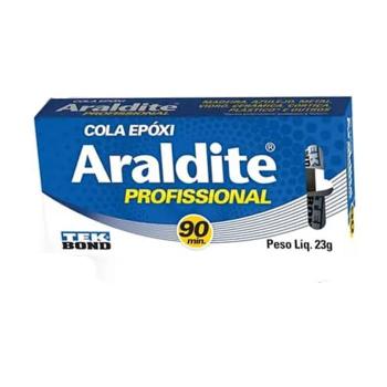 Imagem de Adesivo epóxi araldite profissional 90 min 23g tekbond