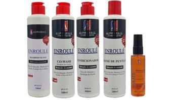 Imagem de Alphahall Enroulé Liberado Shampoo e Condicionador e Co Wash e Creme de Pentear e Sérum Volátil