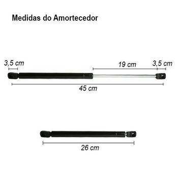 Imagem de Amortecedor Tampa Traseira Porta Malas Ford Ka Hatch 1997 à 2001 Cinoy YN-AMFD002