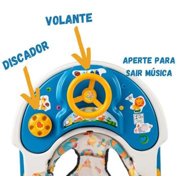 Imagem de Andador Infantil Musical P/ Bebê Bichinhos Styll Baby Cores