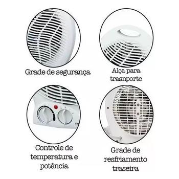 Imagem de Aquecedor De Casa Ambiente Portátil Elétrico Futuro Brasil 127v