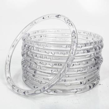 Imagem de Argola 15cm Grande Resistente Transparente Para Artesanato 30 Unidades