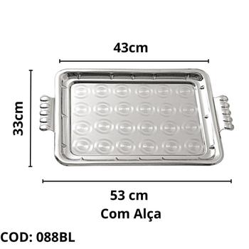 Imagem de Bandeja inox bolas 43x33cm pantheon