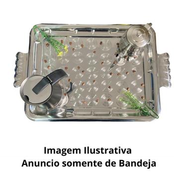 Imagem de Bandeja inox bolas 43x33cm pantheon