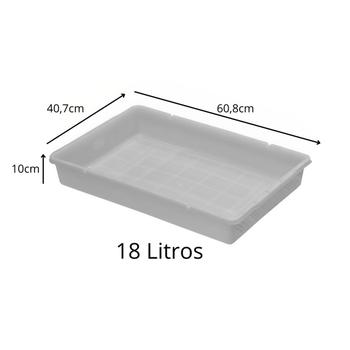 Imagem de Bandeja Plastica 18 Litros Açougue (10x40,7x60,8cm)