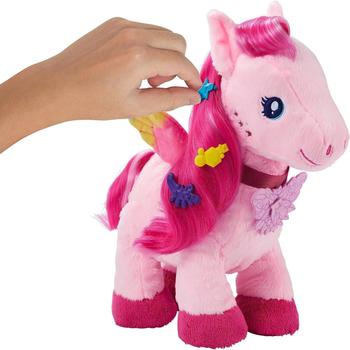 Imagem de Barbie Pelúcia Pegasus A Touch Of Magic Com Som Mattel Hpj50