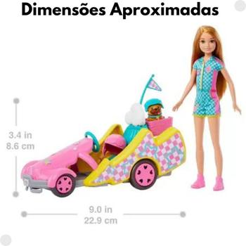 Imagem de Barbie Stacie Ao Resgate Com Veículo Go Kart Hrm08 - Mattel