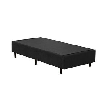 Imagem de Base Cama Box Solteiro Suede Preto - 78x188X39