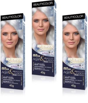 Imagem de Beauty Color Tintura 12.11 LOURO ULTRA CLARO GELO ESPECIAL 45gr (03 Unidades) Cores  Especiais