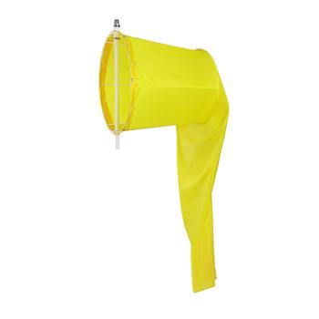 Imagem de Biruta - Windsock Conjunto Completo 60cm Amarelo Nbr12647