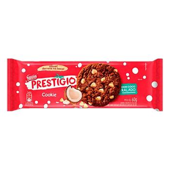 Imagem de Biscoito Nestlé Cookies Prestígio Chocolate, Gotas de Chocolate, 60g - Embalagem com 52 Unidades