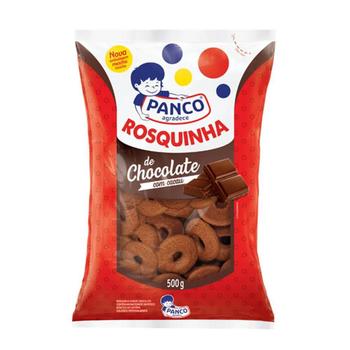 Imagem de Biscoito Rosquinha De Chocolate Panco 500 Gramas Kit 3