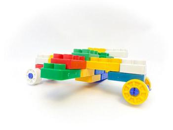 Imagem de Blocos De Montar 300 Peças Grandes Brinquedo Educativo - GravoBrink