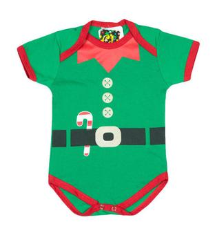 Imagem de Body Bebê Fantasia Natal Ajudante de Papai Noel + Gorro