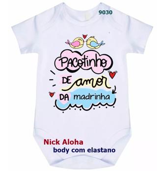 Imagem de body bebê pacotinho de amor da madrinha cód 9030