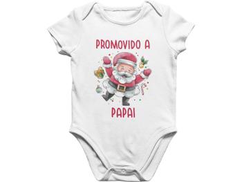 Imagem de Body Bebê Surpresa de Natal Promovido a Papai Presente Branca