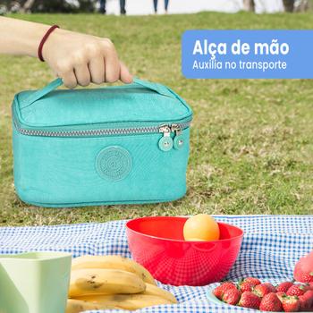 Imagem de Bolsa Termica Fitnes Marmita Compacta 2 Un Forro Metalizado