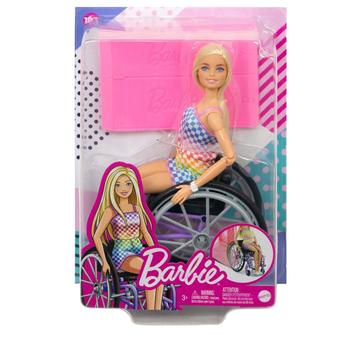 Imagem de Boneca Barbie Fashionista Loira na Cadeira de Rodas - Mattel HJT13