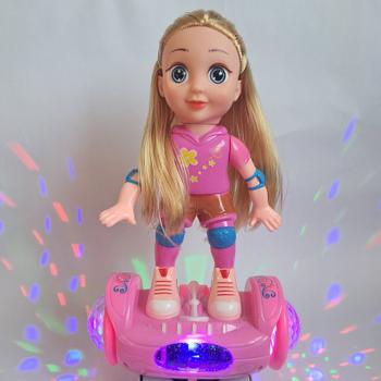 Imagem de Boneca Iluminada Melodia e Luzes no Hoverboard