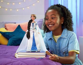 Imagem de Boneca Rainha Amaya Filme Wish Disney Com Acessórios 30Cm