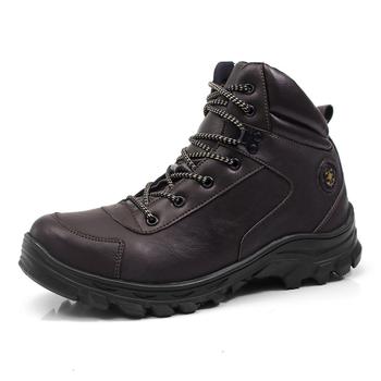 Imagem de Bota Masculina Trakking Hencco Coturno Estilo Adventure Confortavel Leve Kit Com Palmilha