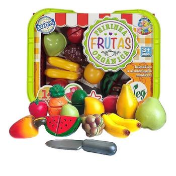 Imagem de Brinquedo De Menino Divertido Feira Frutas Educativo