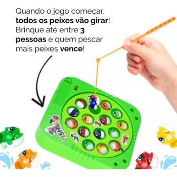 Imagem de Brinquedo Infantil Pescaria Pega Peixe Pesca Jogo Diversão