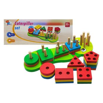 Imagem de Brinquedo Pedagógico Educativo De Encaixe Centopeia 26 Peças