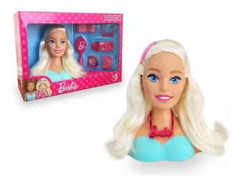 Imagem de Busto Boneca Barbie Para Pentear Com Acessorios - Original Mattel