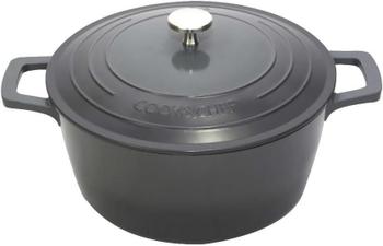 Imagem de Caçarola Antiaderente Com Tampa 28Cm Cook&Chef - Cinza