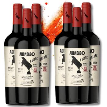 Imagem de Caixa Com 6 Tintos Seco Abrasado Blend De Parcelas Malbec 21