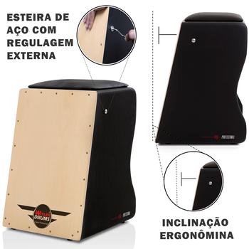 Imagem de Cajón elétrico inclinado  witler drums  natural