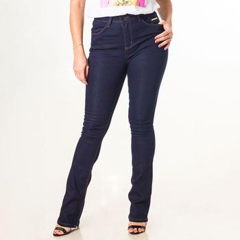 Imagem de Calça Jeans Feminina Boot Cut Flare Cintura Alta Casual